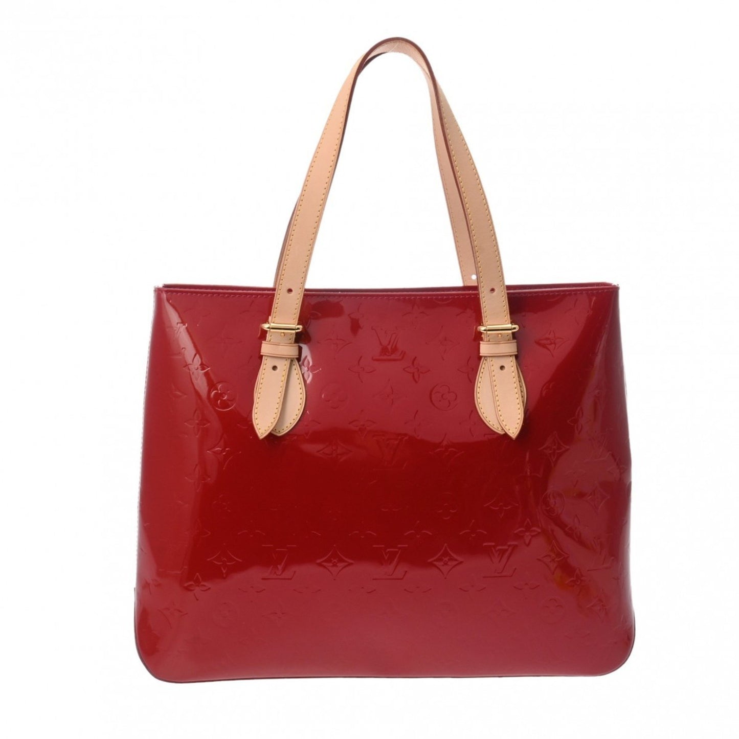 Louis Vuitton Brentwood Red Patent Leather Tote Bag