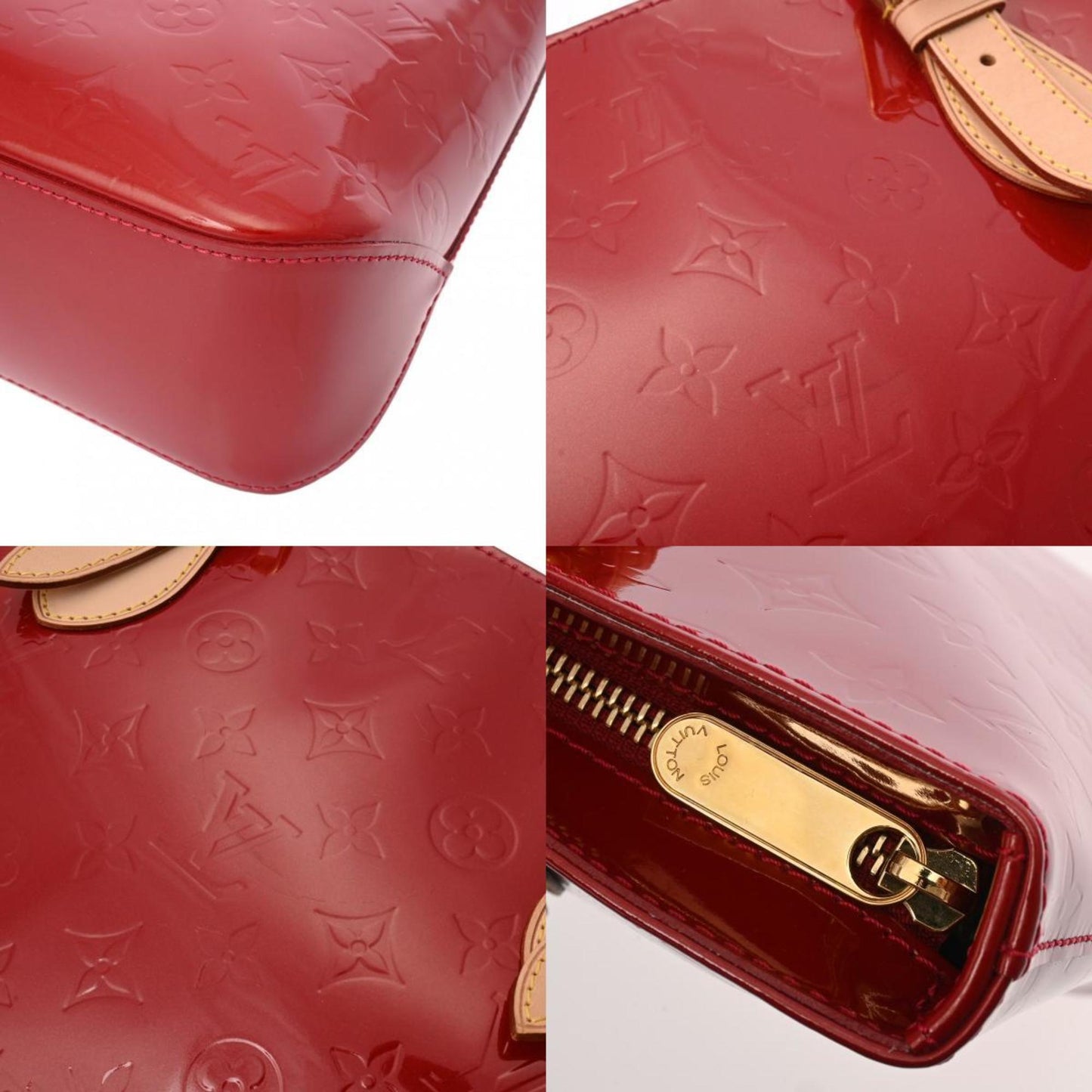 Louis Vuitton Brentwood Red Patent Leather Tote Bag