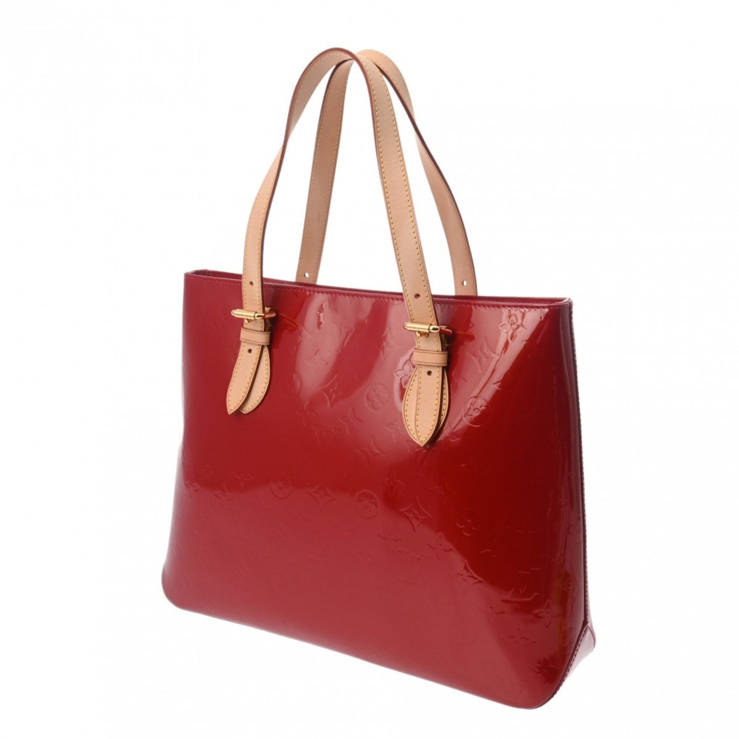 Louis Vuitton Brentwood Red Patent Leather Tote Bag