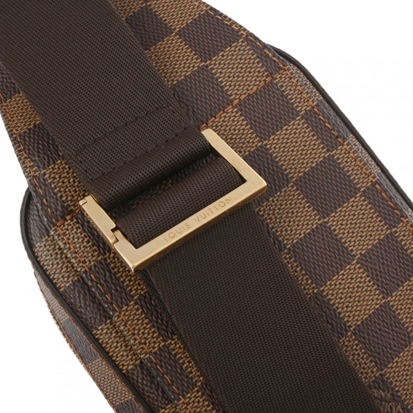 Louis Vuitton Geronimo Brown Canvas Shoulder Bag