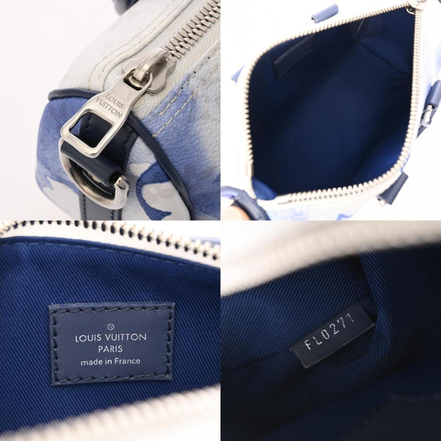 Louis Vuitton Keepall XS Blue Canvas Hand Bag