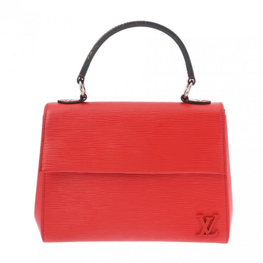 Louis Vuitton Cluny Red Leather Hand Bag