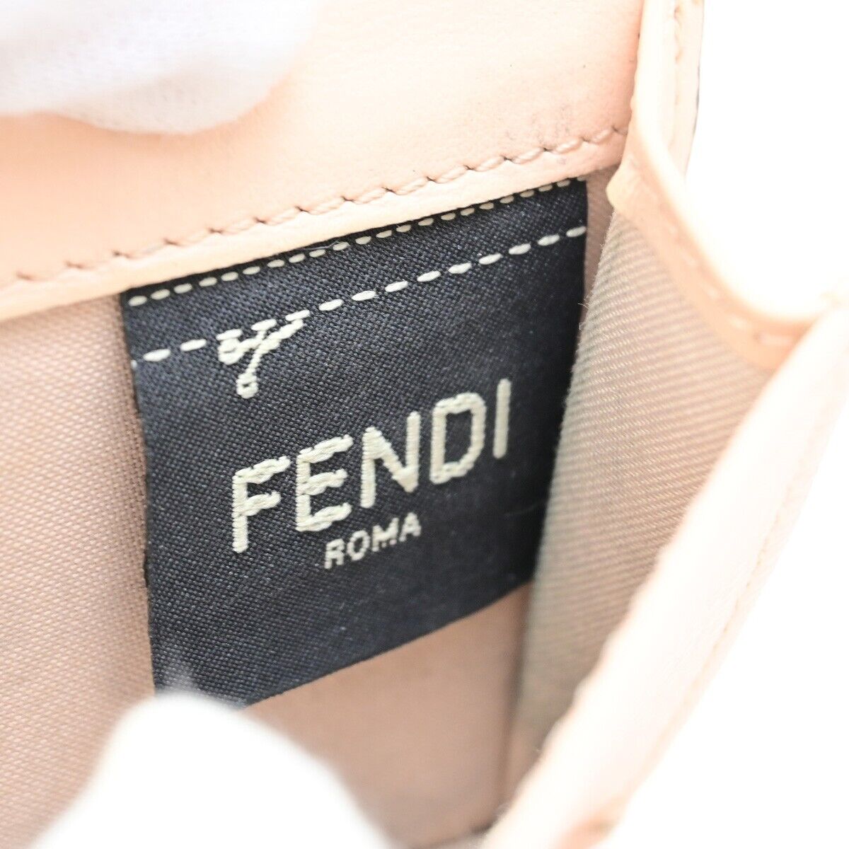 Fendi Zucca Pink Leather Wallet Accessories