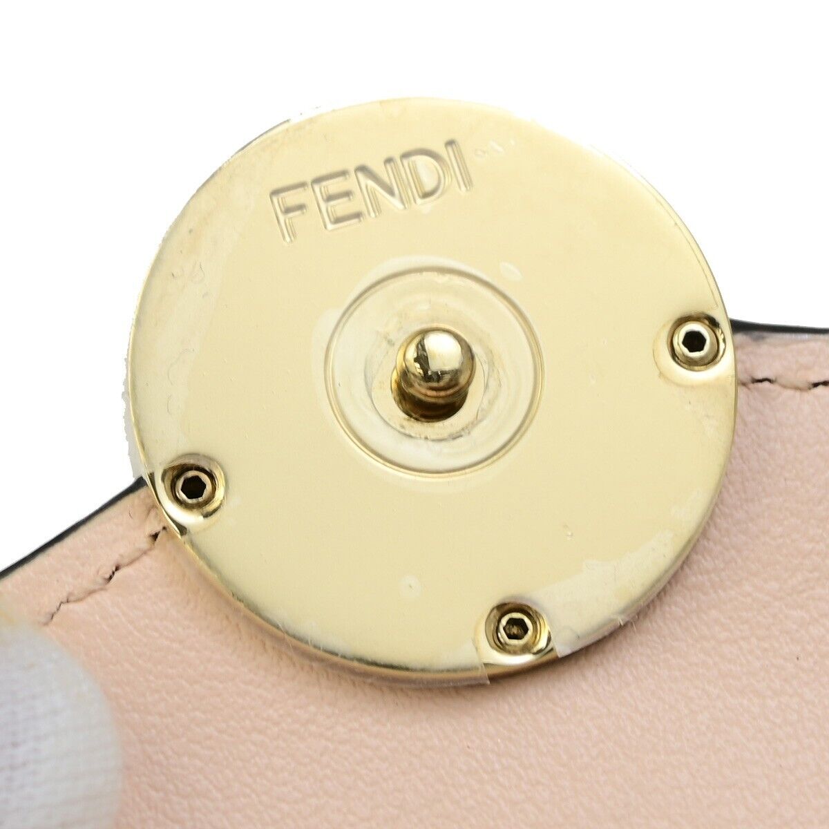 Fendi Zucca Pink Leather Wallet Accessories