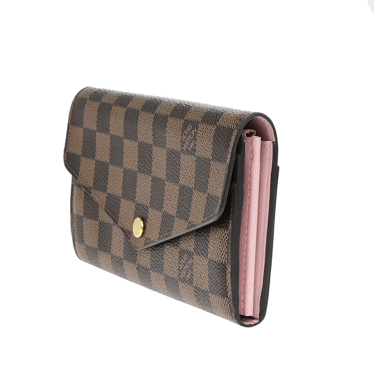 Louis Vuitton Sarah Brown Canvas Wallet Accessories