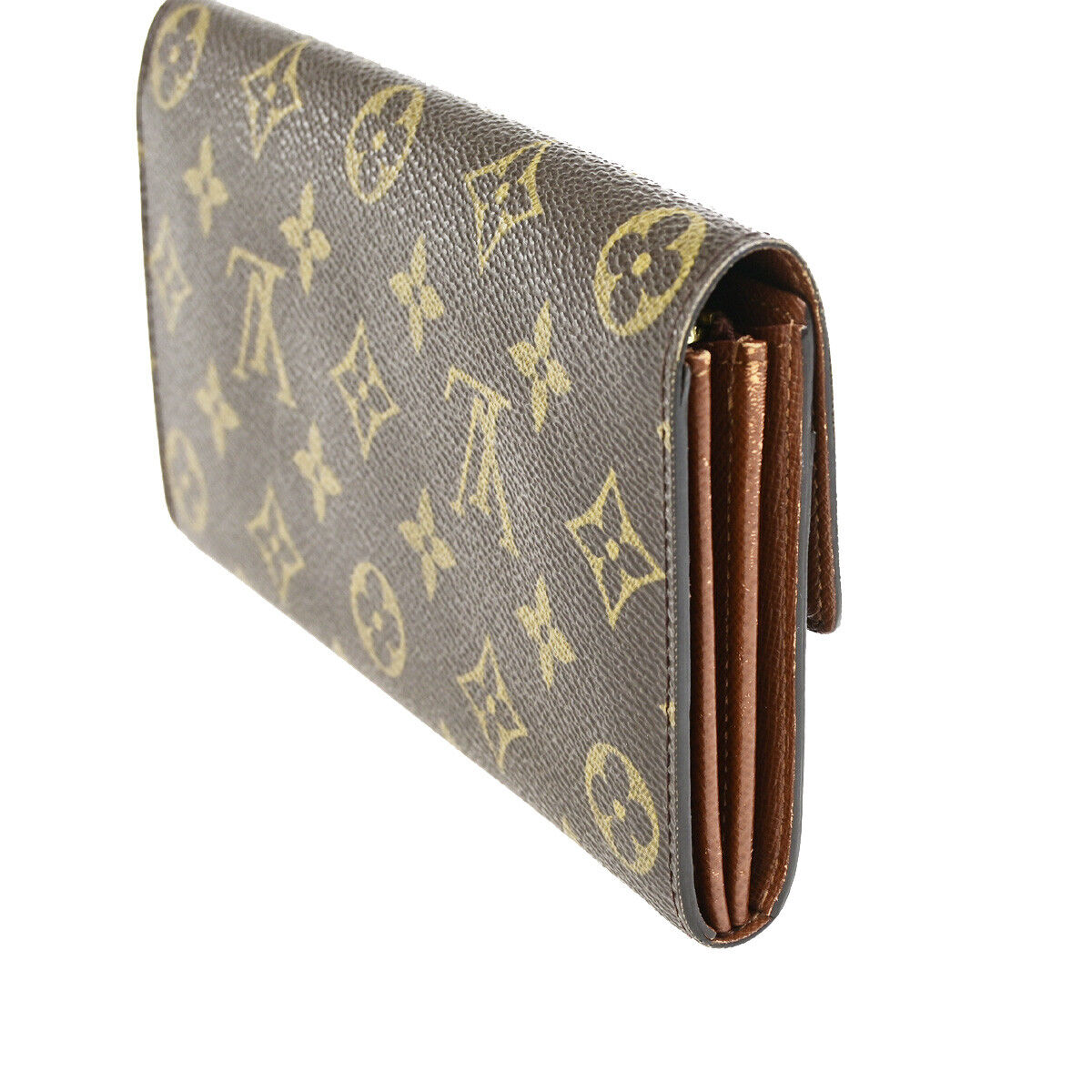 Louis Vuitton Porte Monnaie Credit Brown Canvas Wallet Accessories