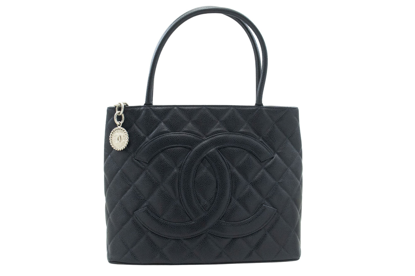 Chanel Medaillon Black Leather Shoulder Bag