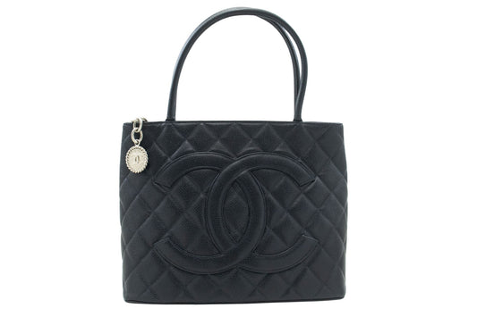 Chanel Medaillon Black Leather Shoulder Bag