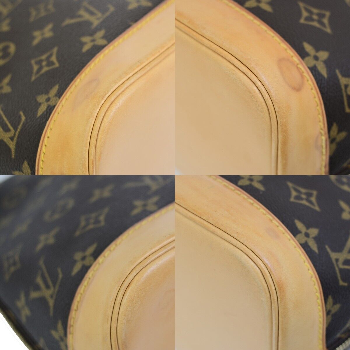 Louis Vuitton Alma Brown Canvas Hand Bag