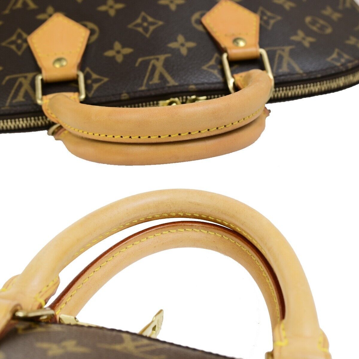 Louis Vuitton Alma Brown Canvas Hand Bag