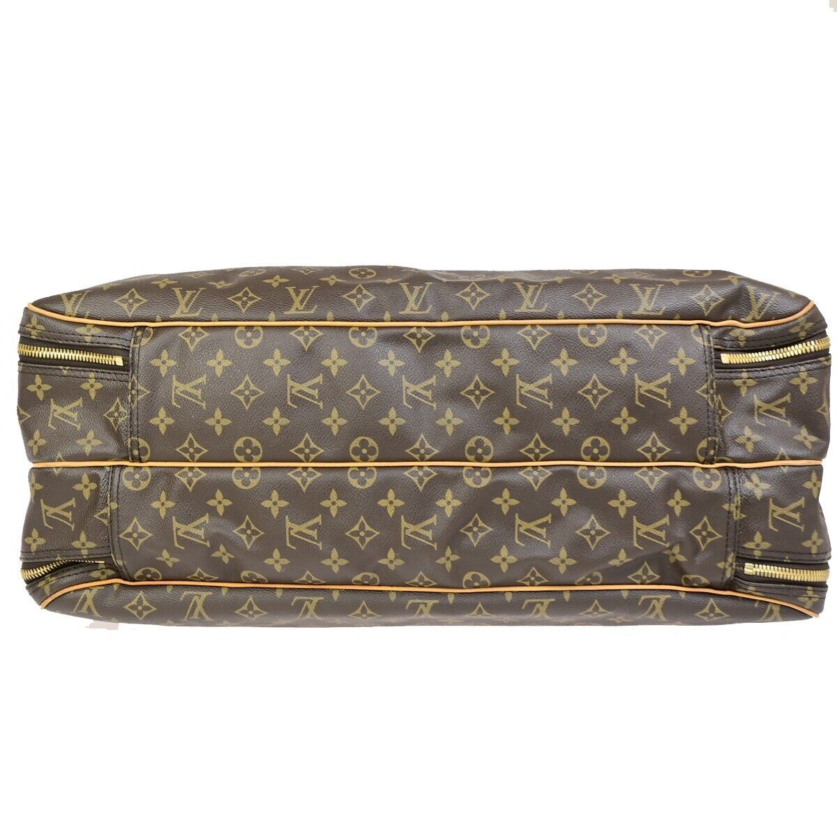 Louis Vuitton Alizé Brown Gold Plated Travel Bag