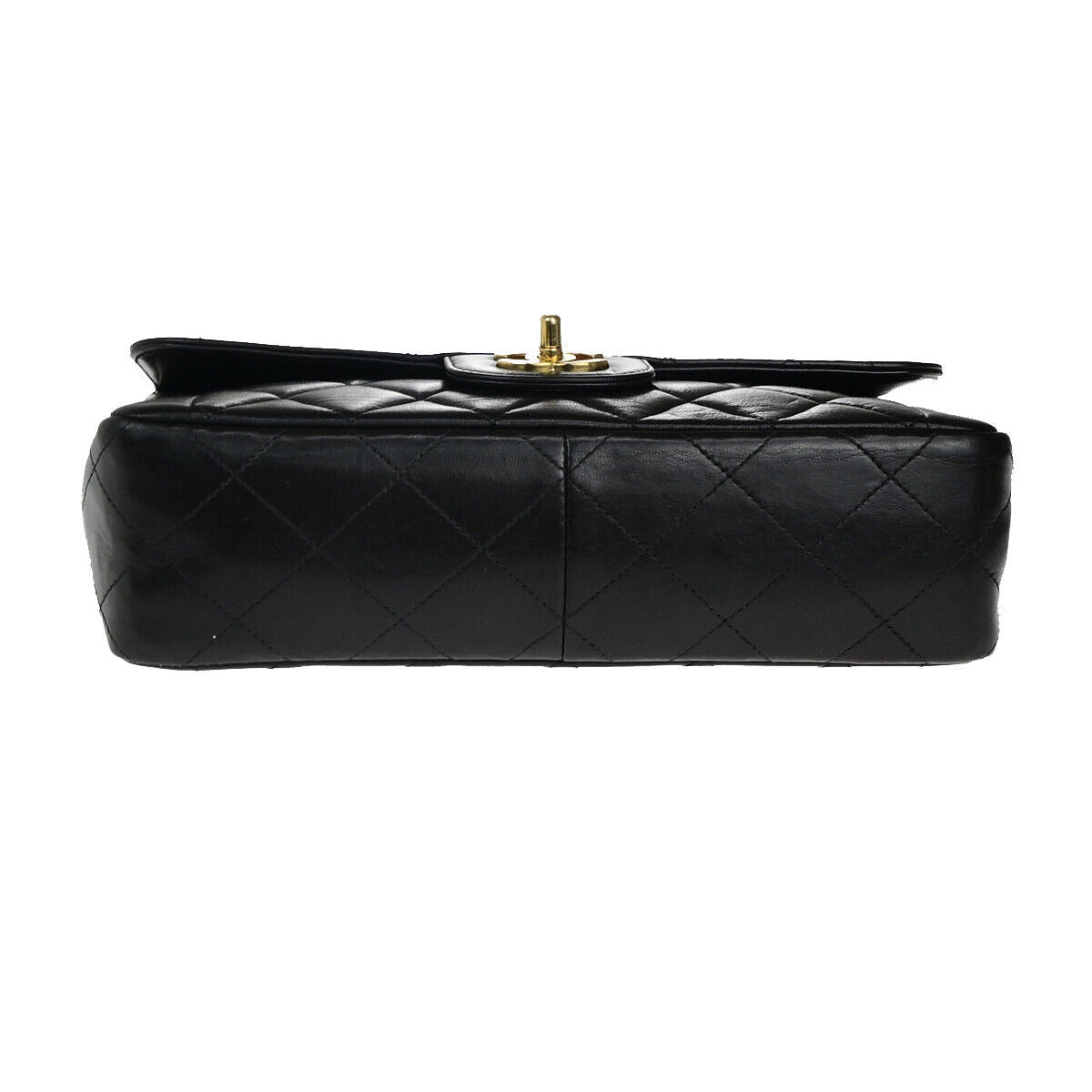 Chanel Single flap Black Leather Shoulder Bag