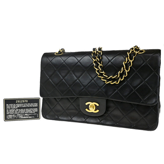 Chanel Timeless 26 Black Leather Shoulder Bag