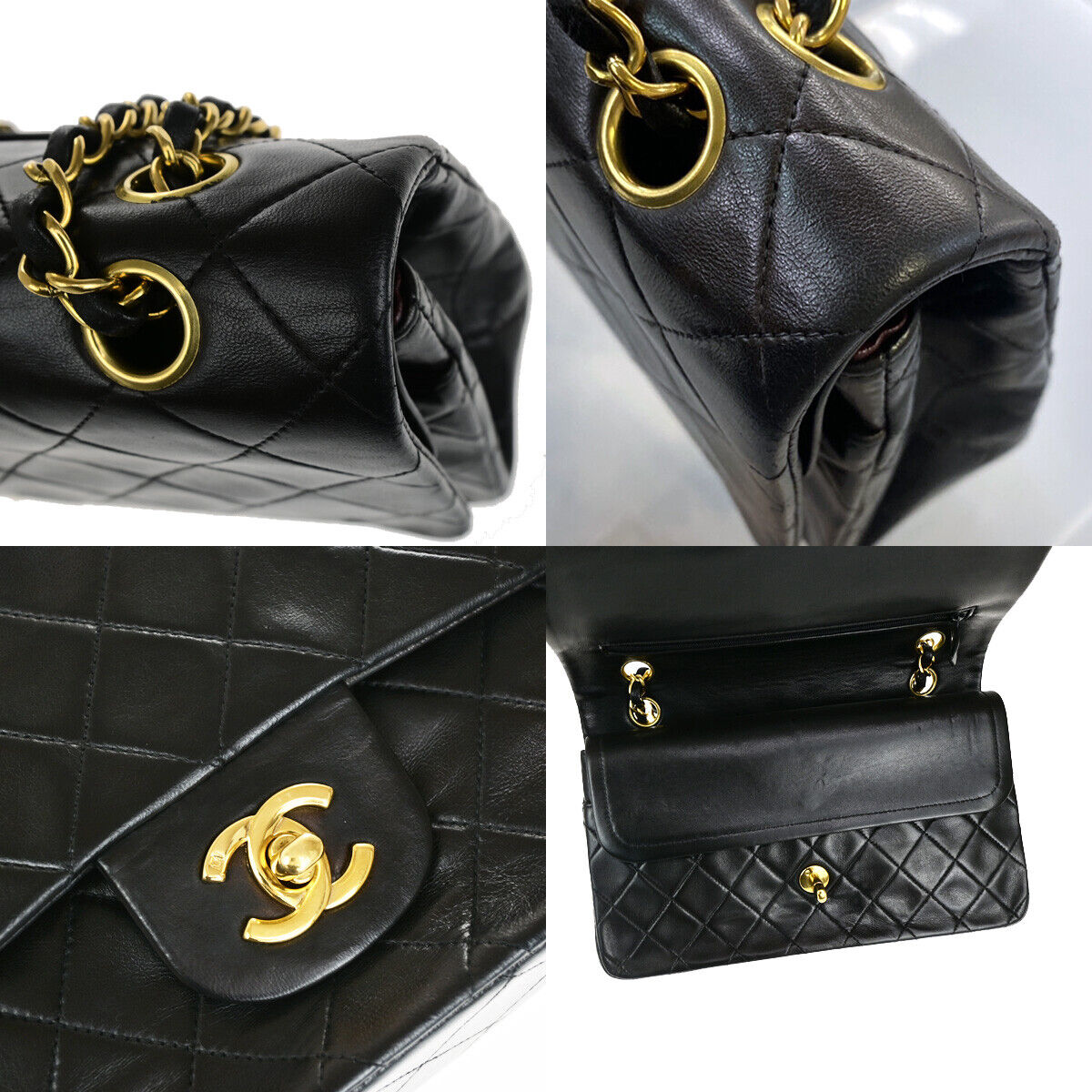 Chanel Timeless 26 Black Leather Shoulder Bag