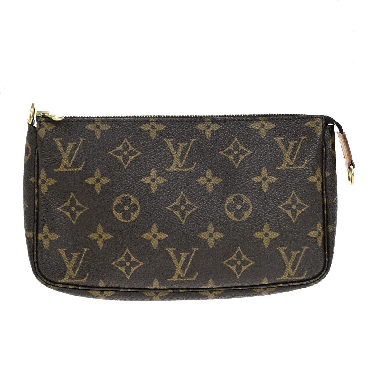 Louis Vuitton Pochette Accessoire Brown Canvas Clutch Bag