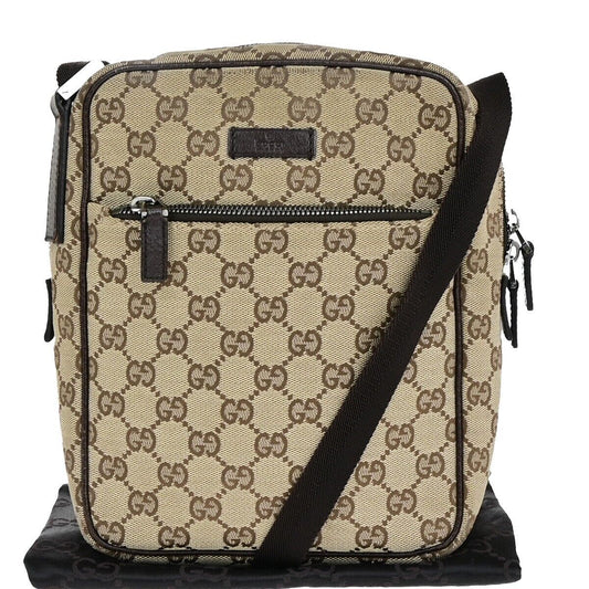 Gucci Beige Canvas Shoulder Bag