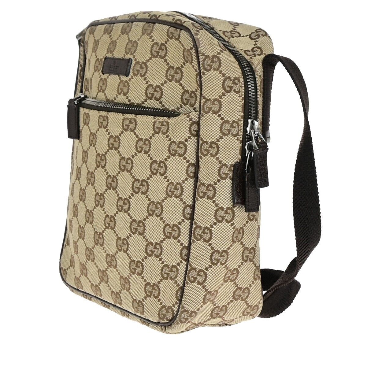 Gucci Beige Canvas Shoulder Bag