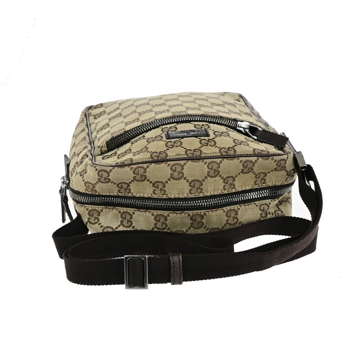 Gucci Beige Canvas Shoulder Bag