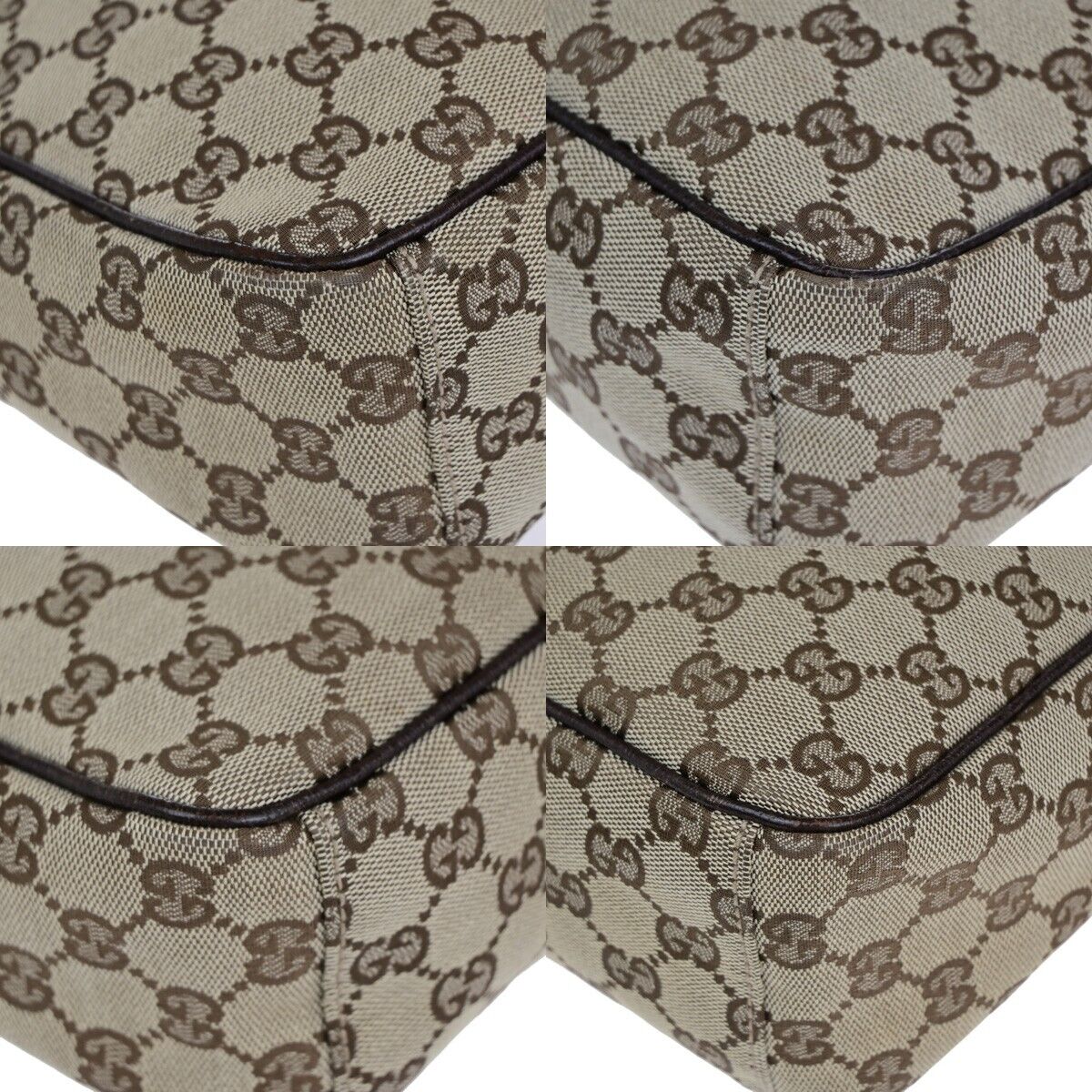 Gucci Beige Canvas Shoulder Bag