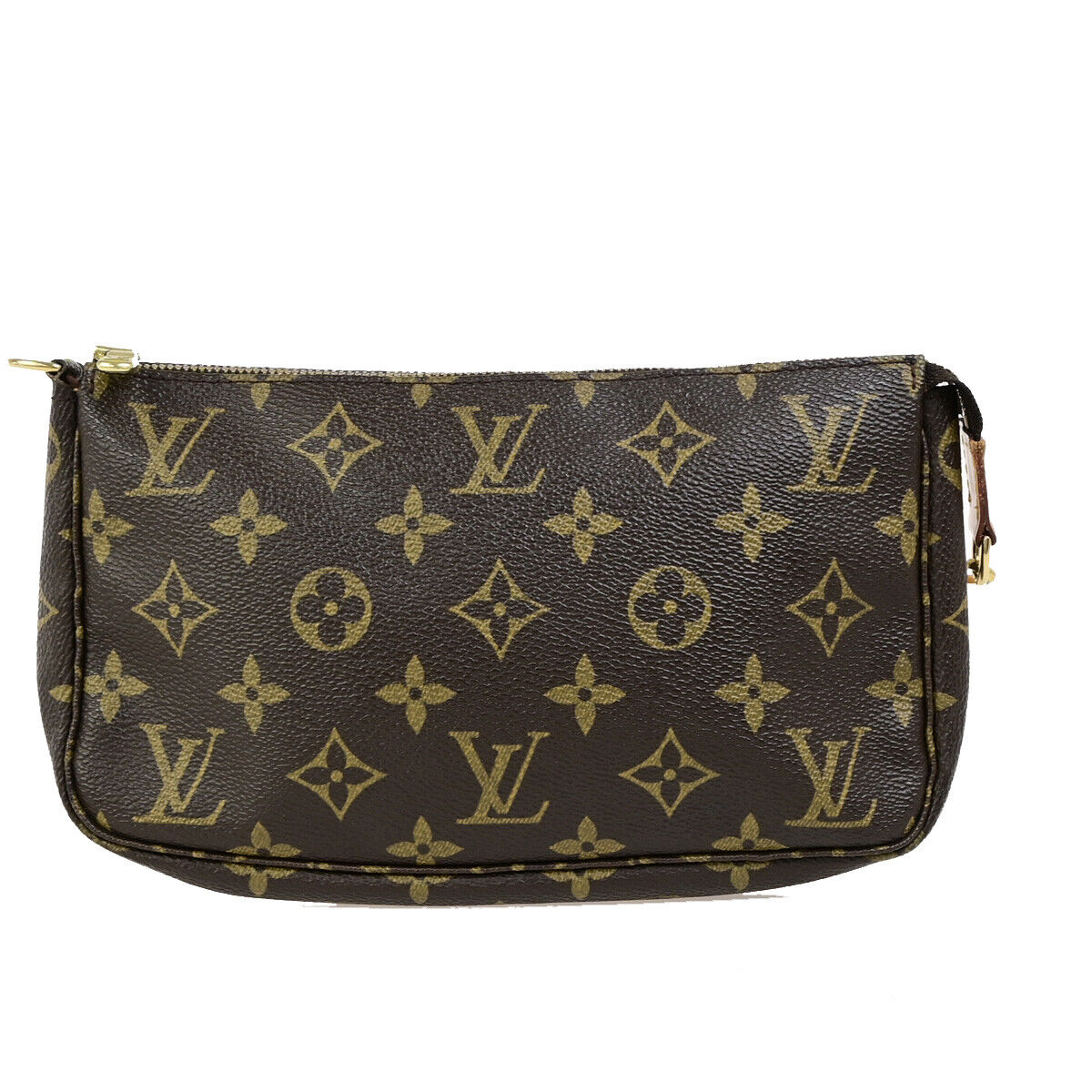 Louis Vuitton Pochette Accessoire Brown Canvas Clutch Bag