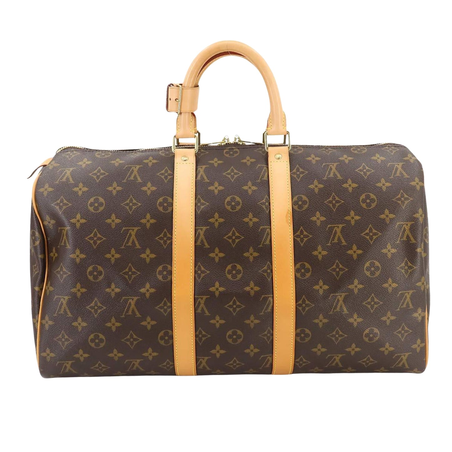 Louis Vuitton Keepall 45 Brown Canvas Travel Bag