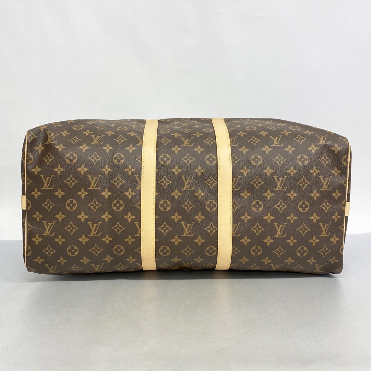 Louis Vuitton Keepall Bandouliere 55 Brown Canvas Travel Bag