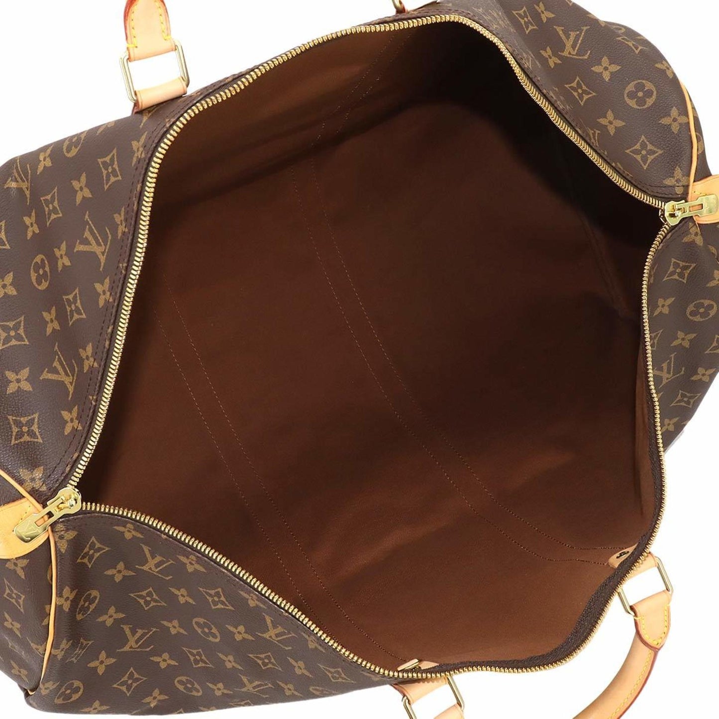 Louis Vuitton Keepall 60 Brown Canvas Travel Bag