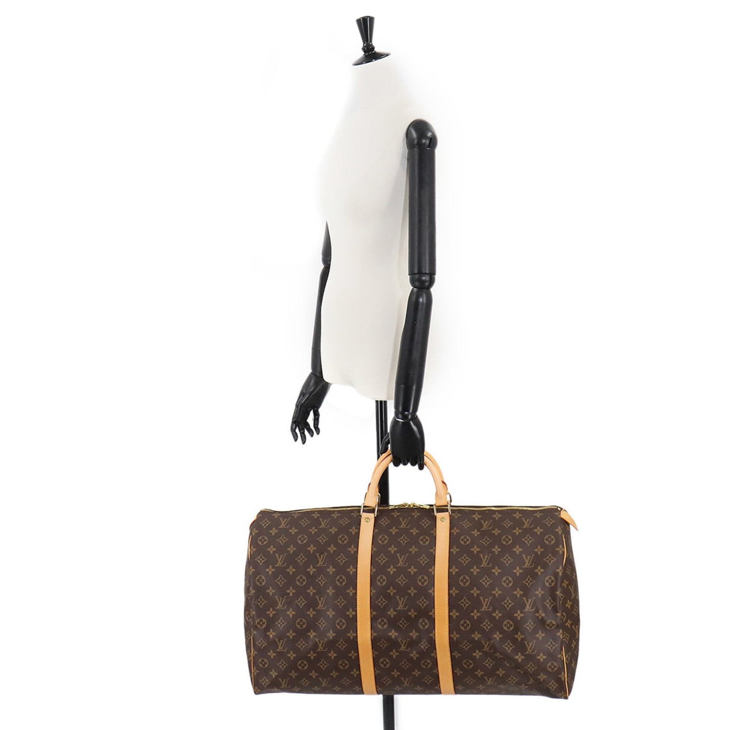 Louis Vuitton Keepall 60 Brown Canvas Travel Bag