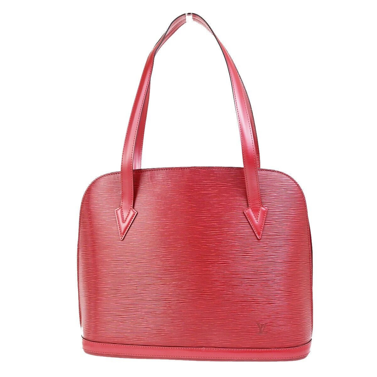 Louis Vuitton Lussac Red Leather Shoulder Bag