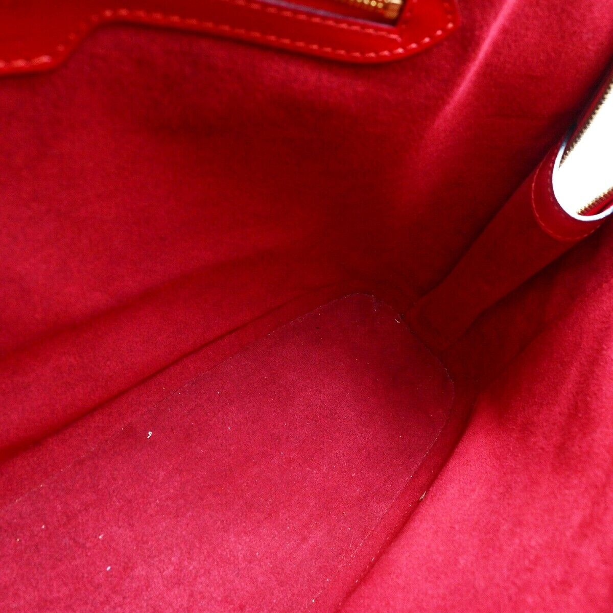 Louis Vuitton Lussac Red Leather Shoulder Bag