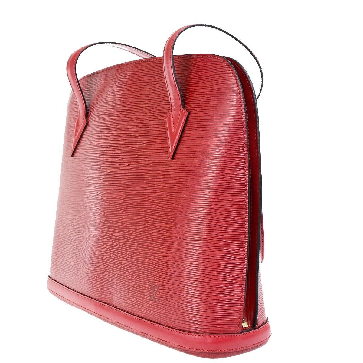 Louis Vuitton Lussac Red Leather Shoulder Bag