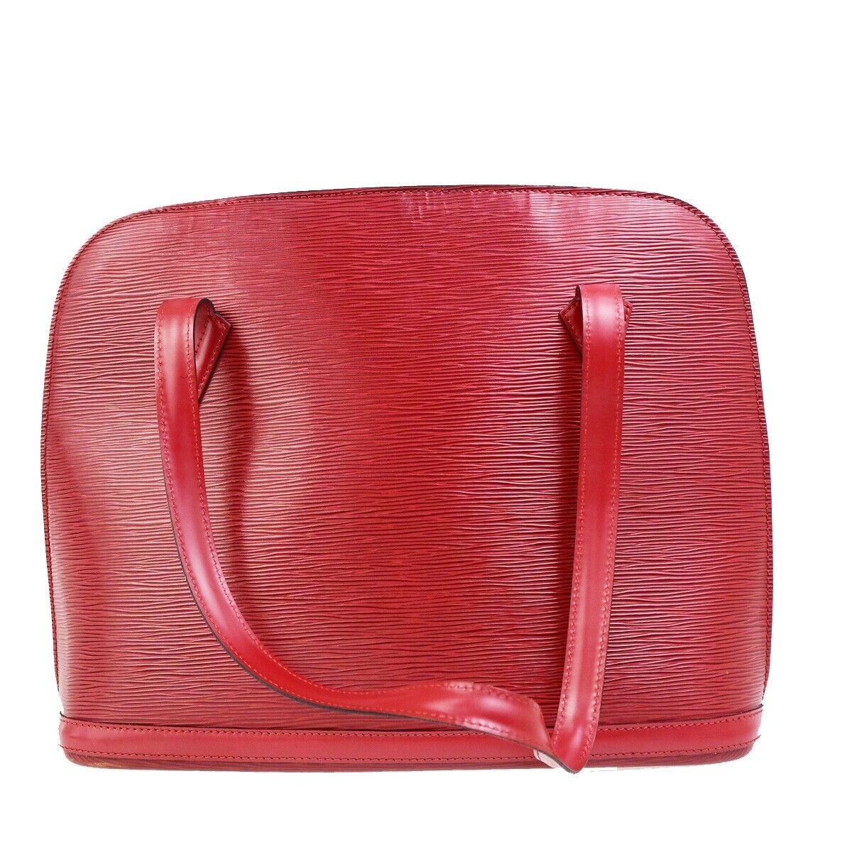 Louis Vuitton Lussac Red Leather Shoulder Bag