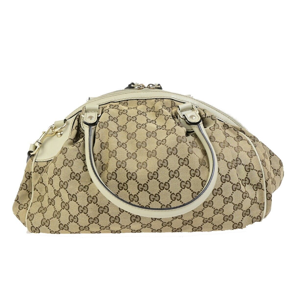 Gucci Sukey Brown Canvas Shoulder Bag