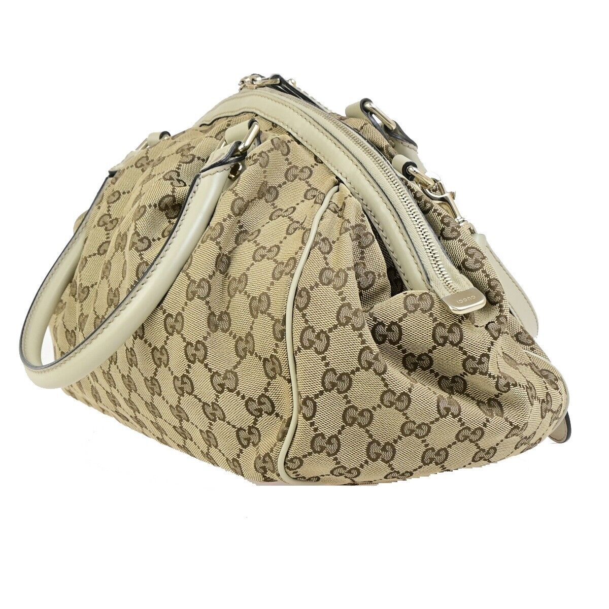 Gucci Sukey Brown Canvas Shoulder Bag