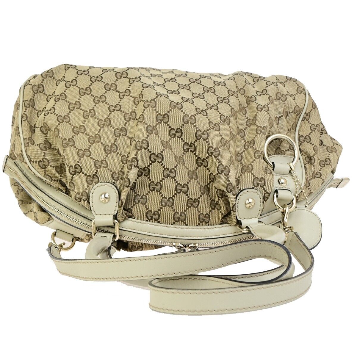 Gucci Sukey Brown Canvas Shoulder Bag