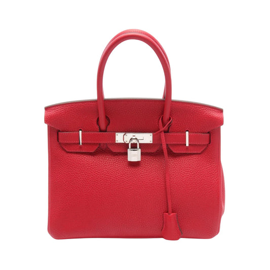 Hermès Birkin 30 Red Leather Hand Bag