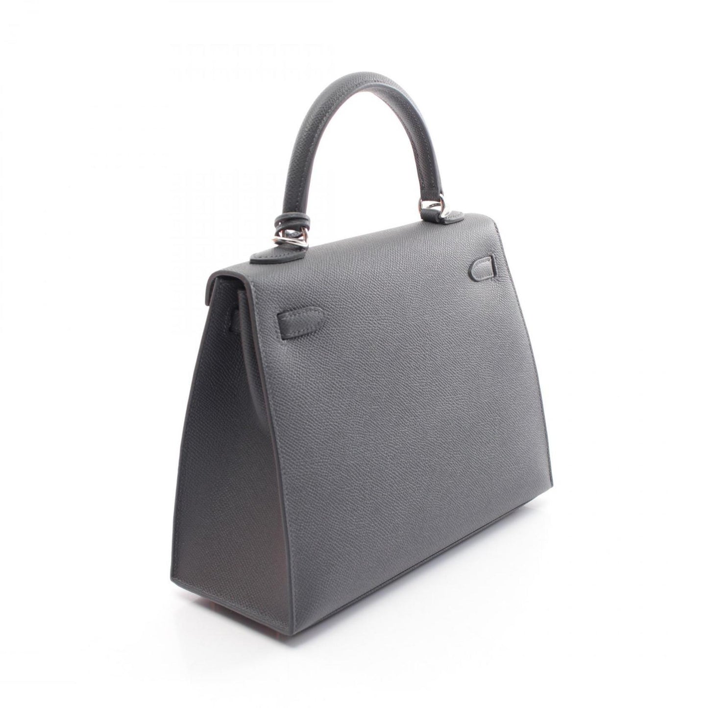 Hermès Kelly 25 Grey Leather Hand Bag