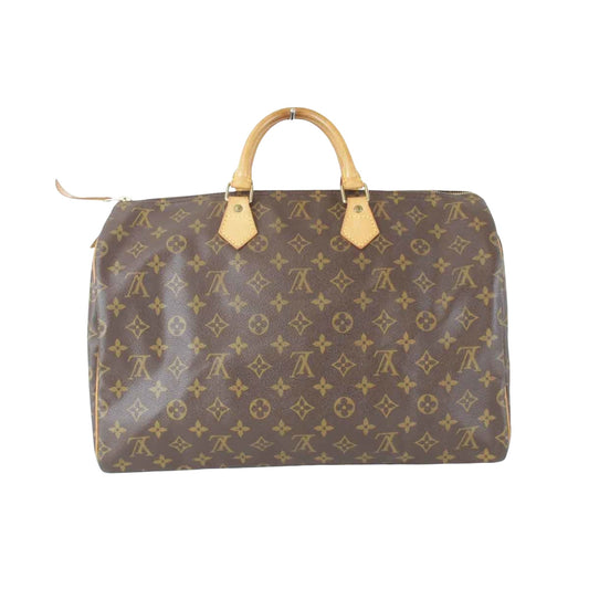 Louis Vuitton Speedy 40 Brown Canvas Travel Bag