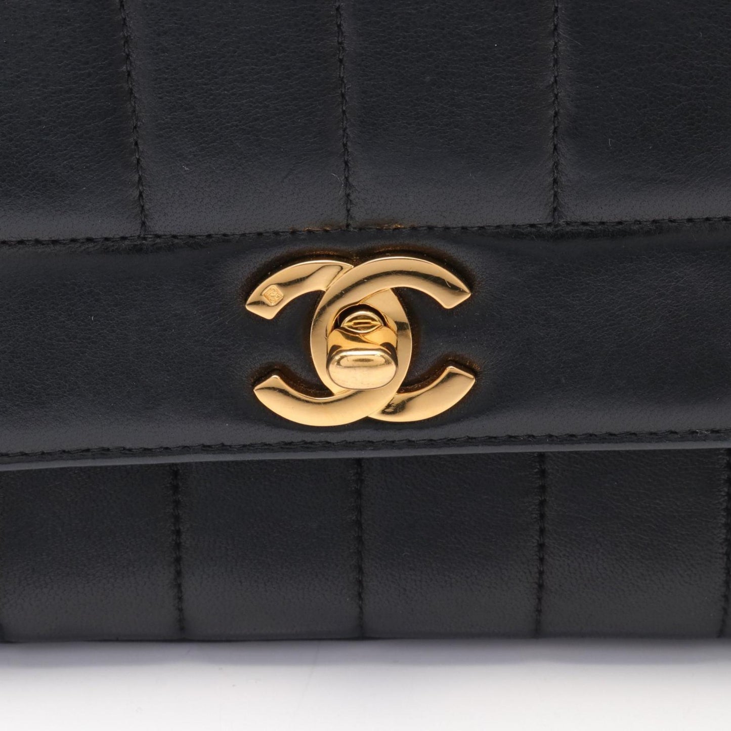 Chanel Mademoiselle Black Leather Shoulder Bag