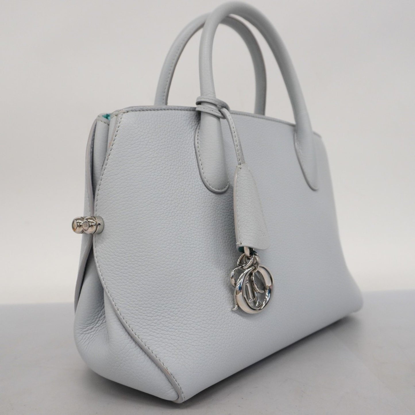 Dior Open bar Blue Leather Hand Bag