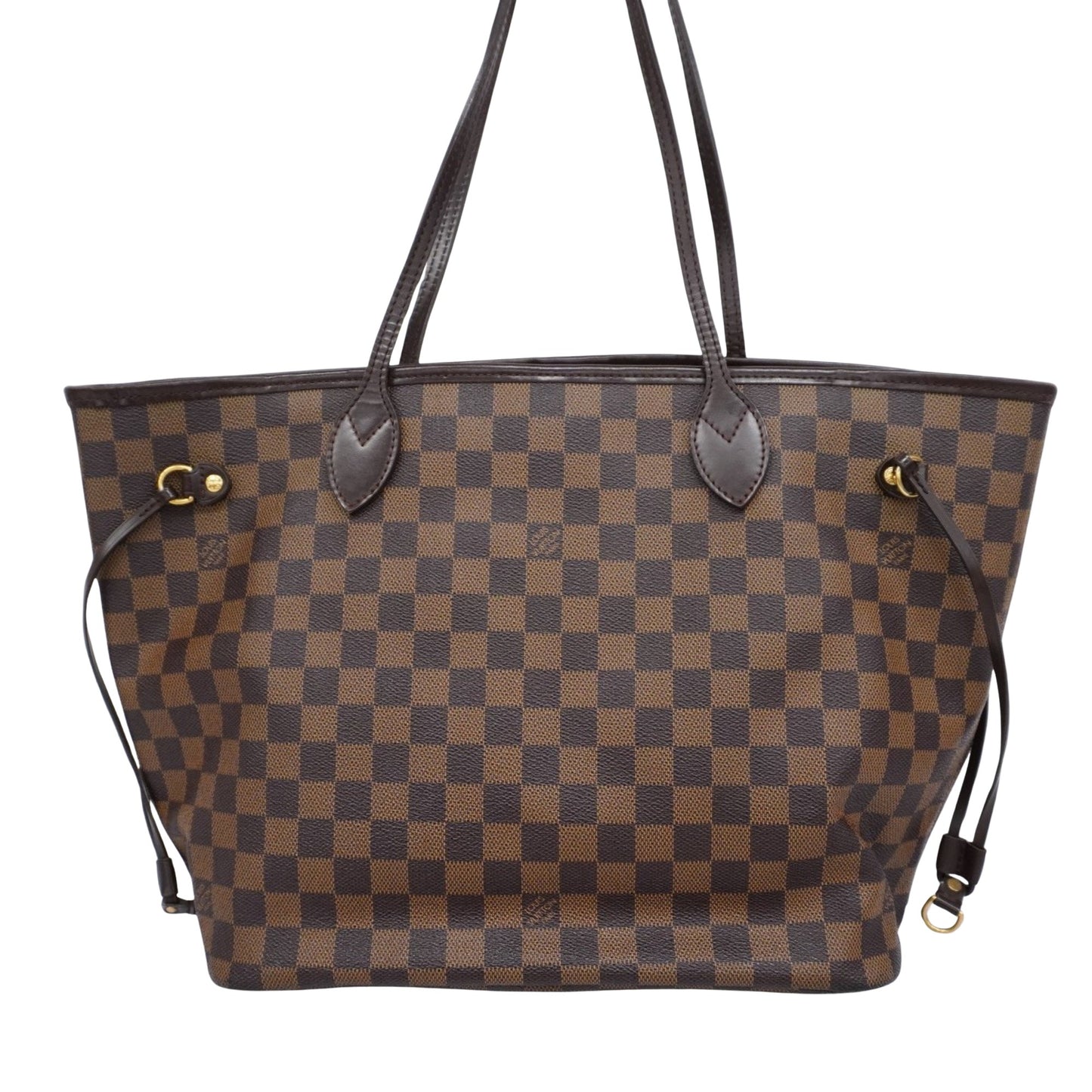 Louis Vuitton Neverfull MM Brown Canvas Tote Bag