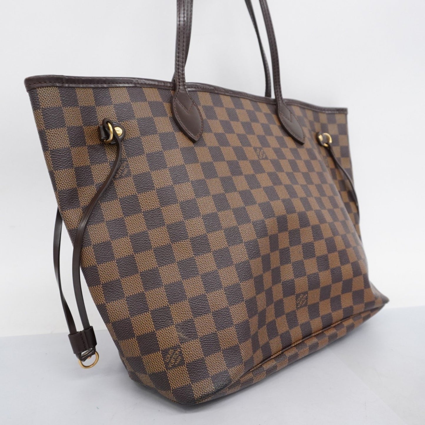 Louis Vuitton Neverfull MM Brown Canvas Tote Bag