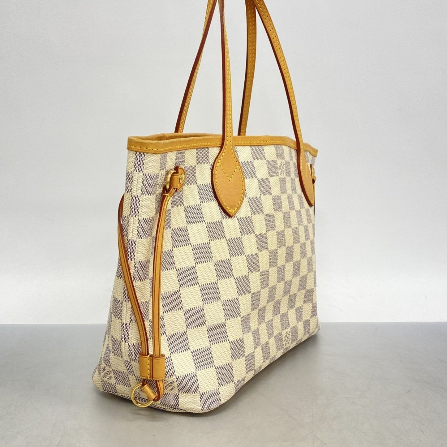 Louis Vuitton Neverfull PM White Canvas Tote Bag