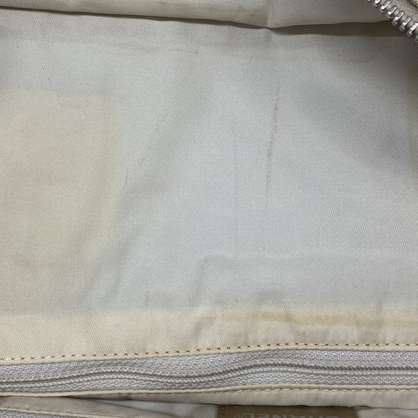 Chanel Travel line Beige Synthetic Tote Bag