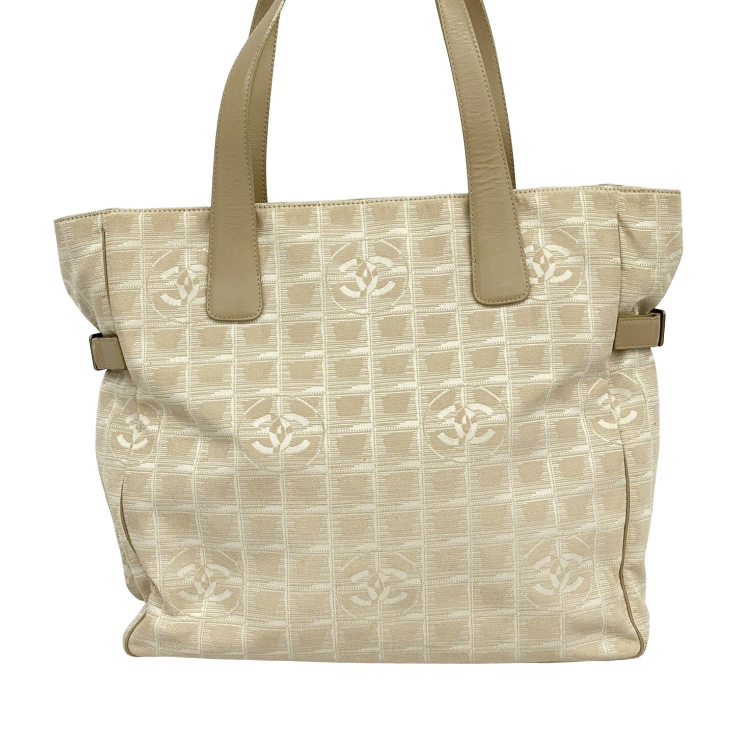 Chanel Travel line Beige Synthetic Tote Bag