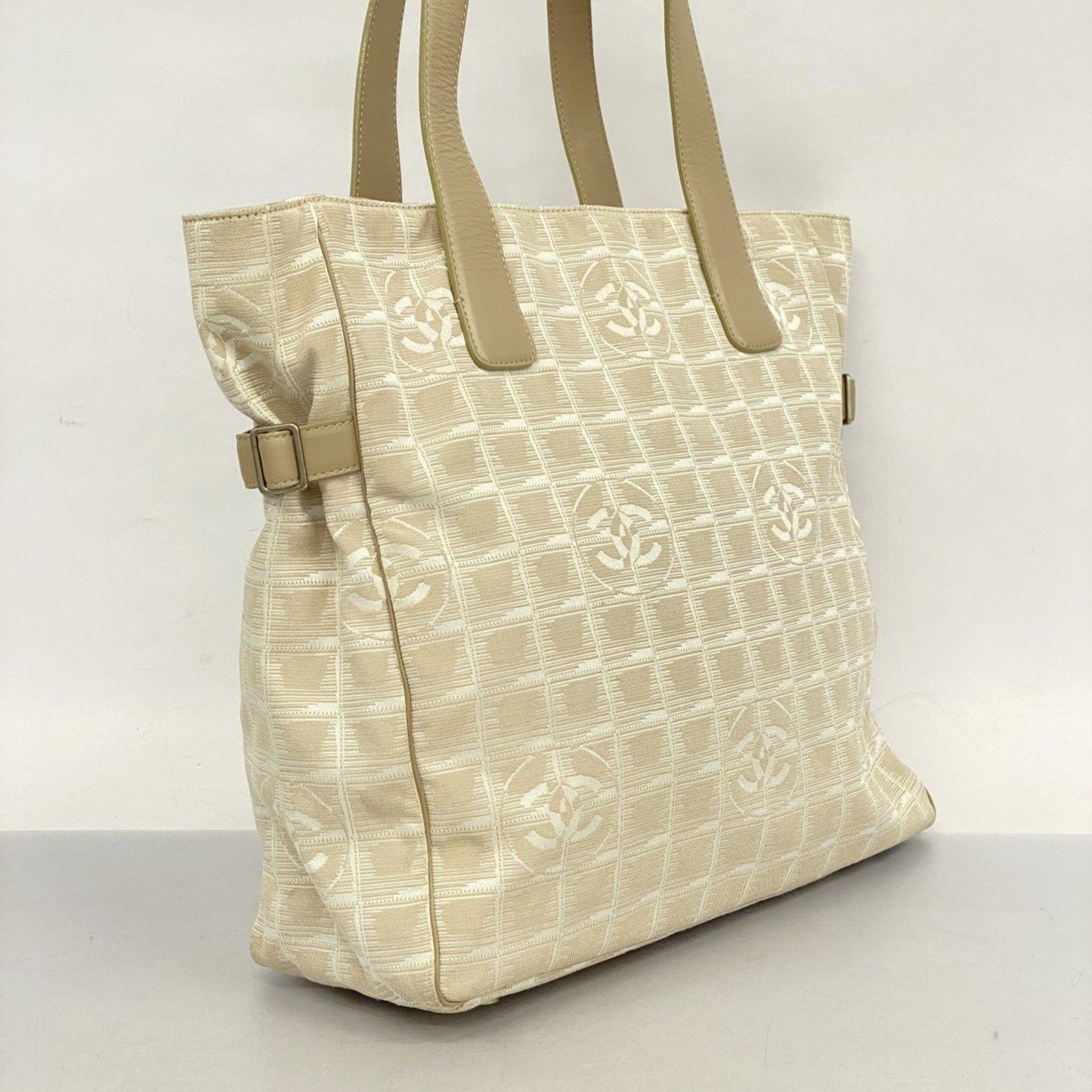 Chanel Travel line Beige Synthetic Tote Bag