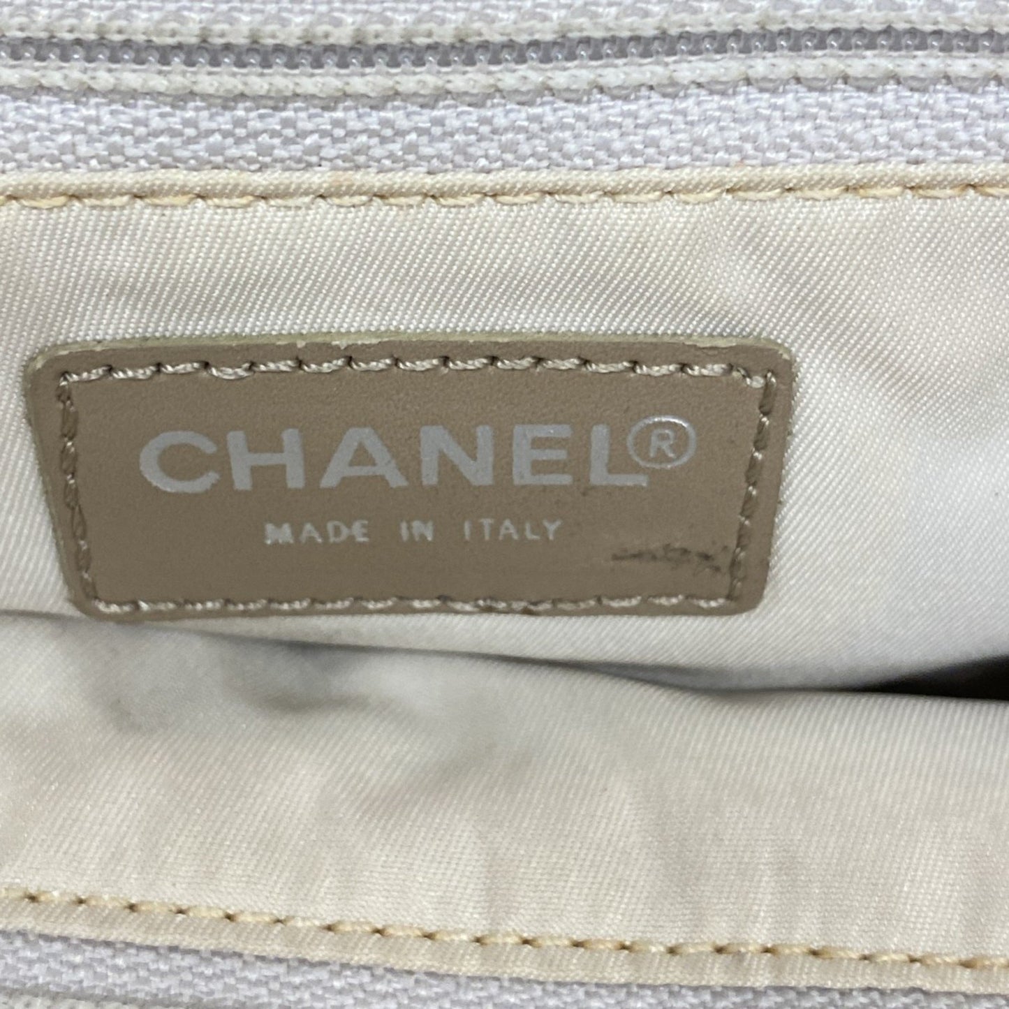 Chanel Travel line Beige Synthetic Tote Bag