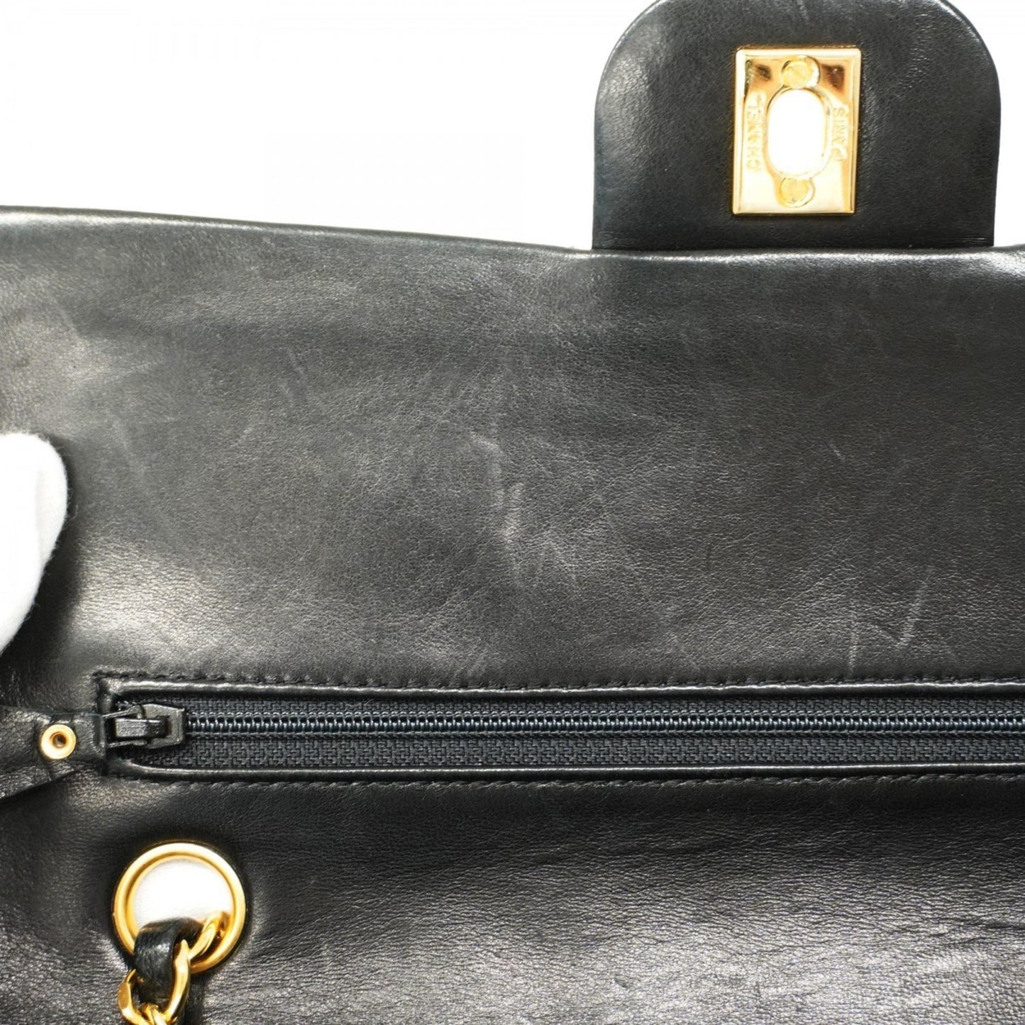 Chanel Timeless Black Leather Shoulder Bag