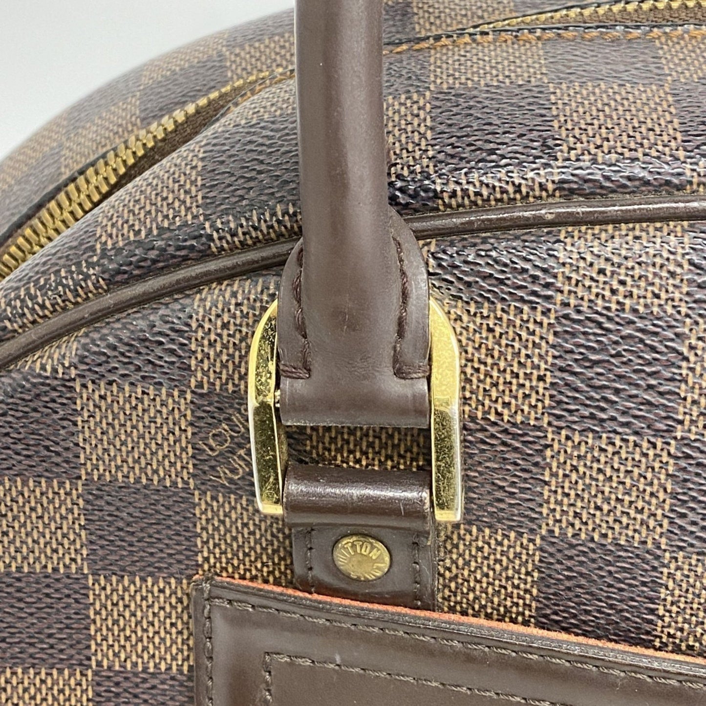 Louis Vuitton Nolita Brown Canvas Hand Bag