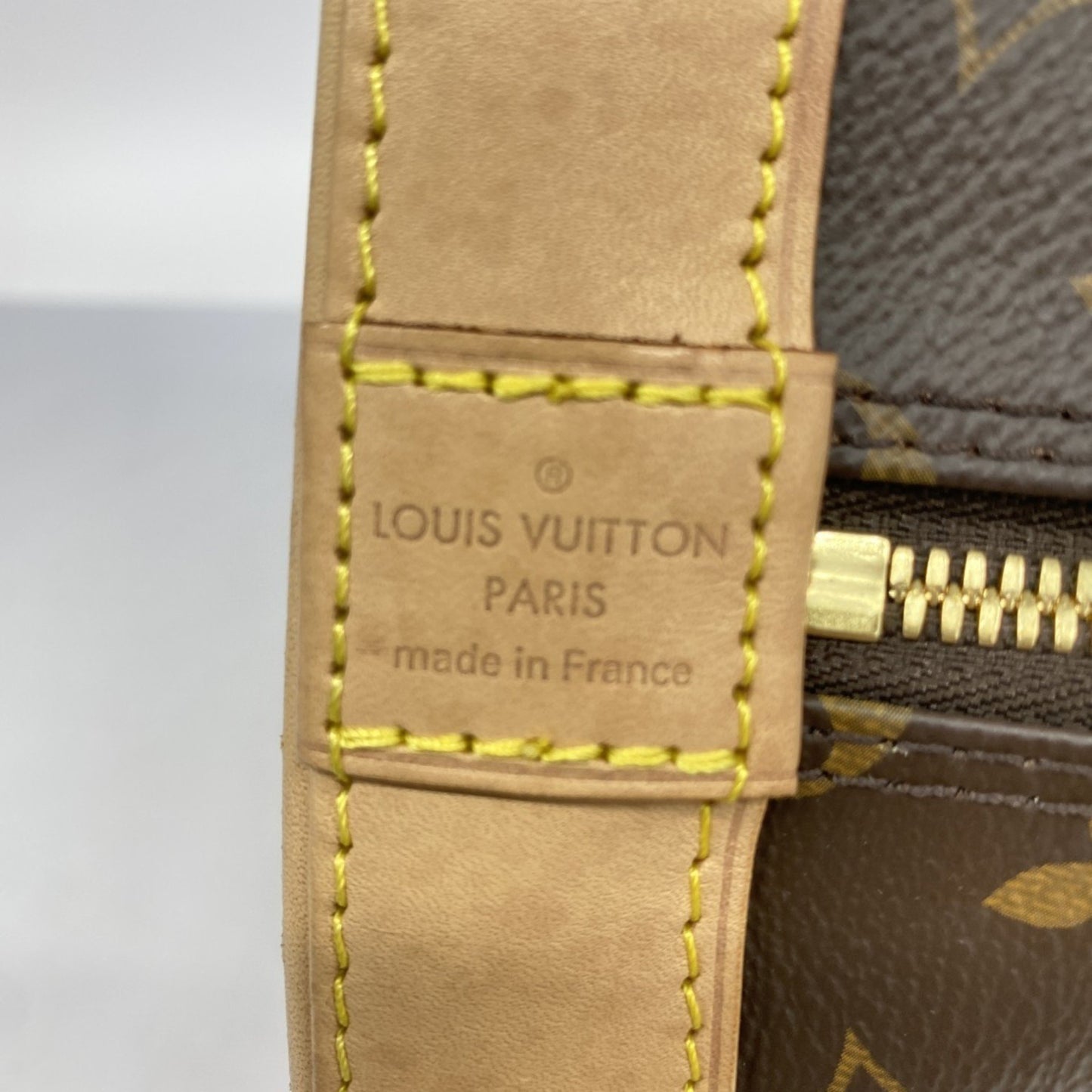 Louis Vuitton Alma Brown Canvas Hand Bag